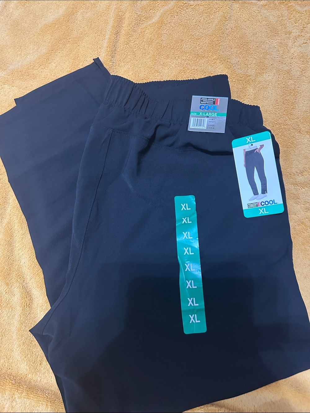 32 Degrees Women's Black Elastic-Waist Joggers - XL